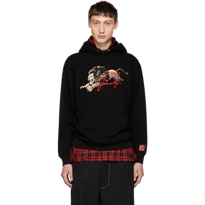Givenchy Black Lion Graphic Hoodie Givenchy
