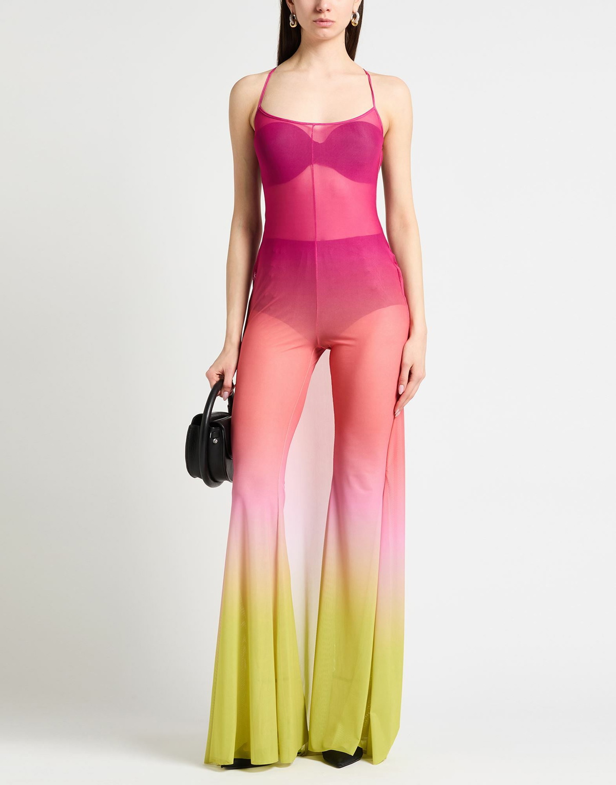 Gcds Womens Jumpsuit Fuchsia
