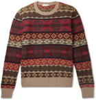 Etro - Fair Isle Cashmere and Wool-Blend Jacquard Sweater - Red