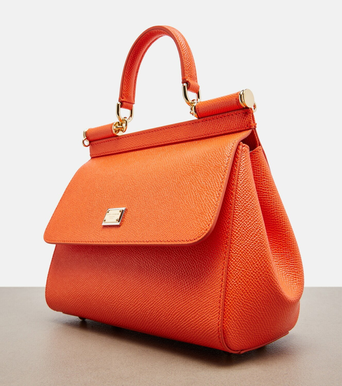Dolce&Gabbana Sicily Small leather top-handle bag