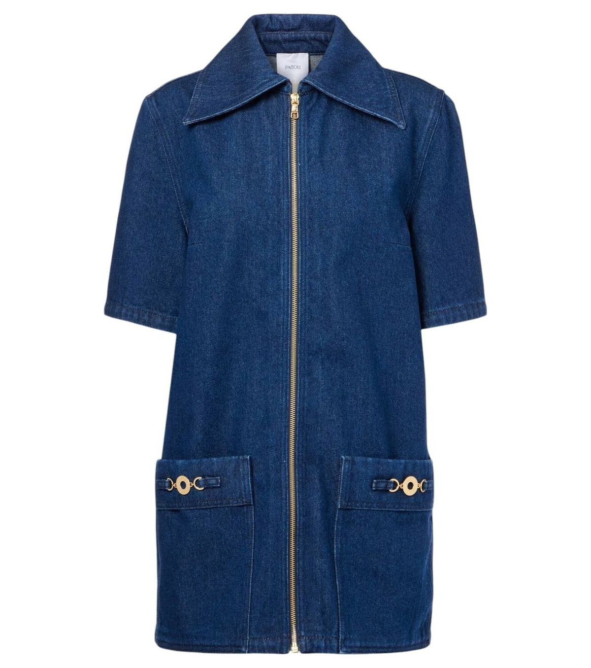 【PATOU】 Denim minidress（送料込み） Patou Denim midi dress Patou