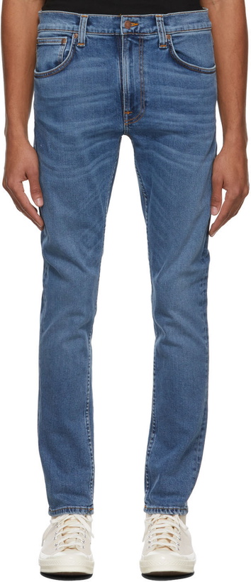 Photo: Nudie Jeans Blue Lean Dean Jeans