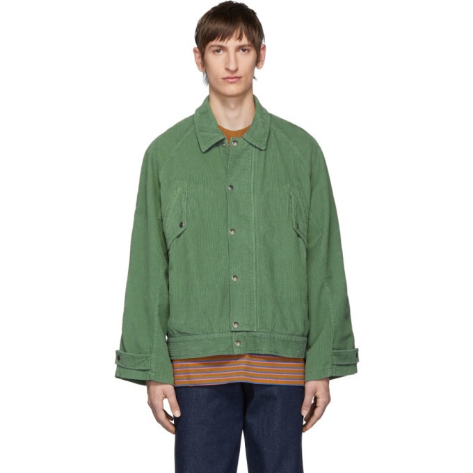 Photo: Carne Bollente Green Corduroy Forever Hung Jacket