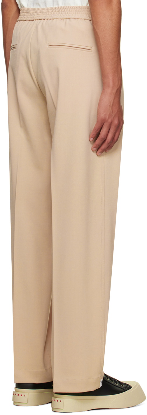 Bonsai Beige Loose-Fit Trousers