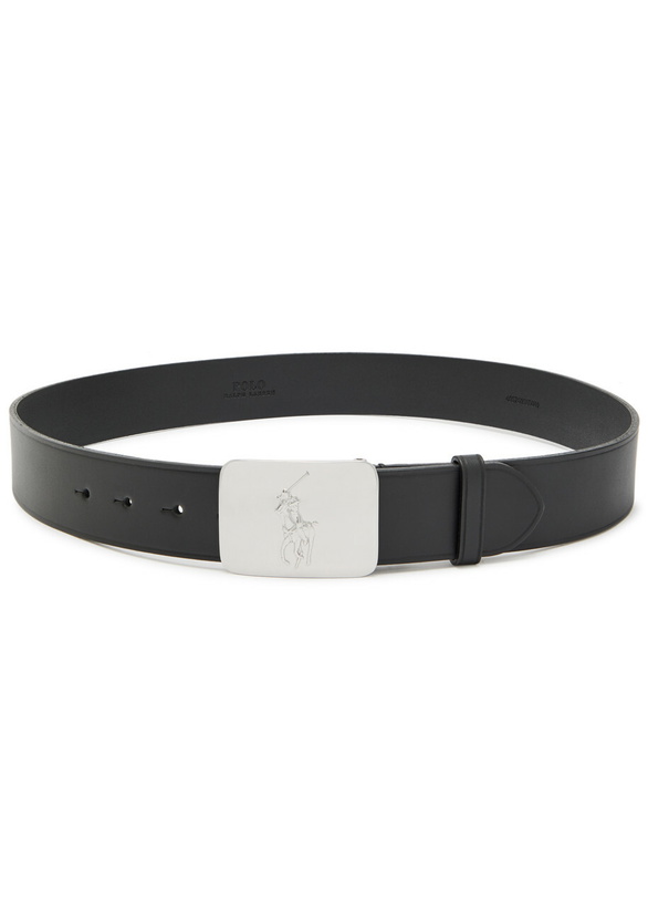 Photo: Polo Ralph Lauren Logo Leather Belt Black