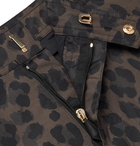 TOM FORD - Slim-Fit Short-Length Leopard-Print Swim Shorts - Brown