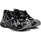 Balenciaga Black & Silver Runner Sneakers