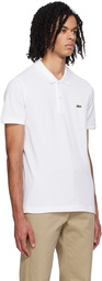 Lacoste White Slim Fit Polo