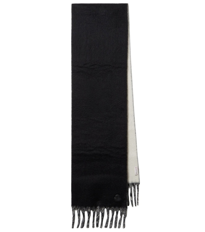 Photo: Moncler Logo alpaca and wool-blend scarf