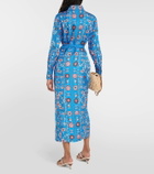 Tory Burch Printed silk midi dress