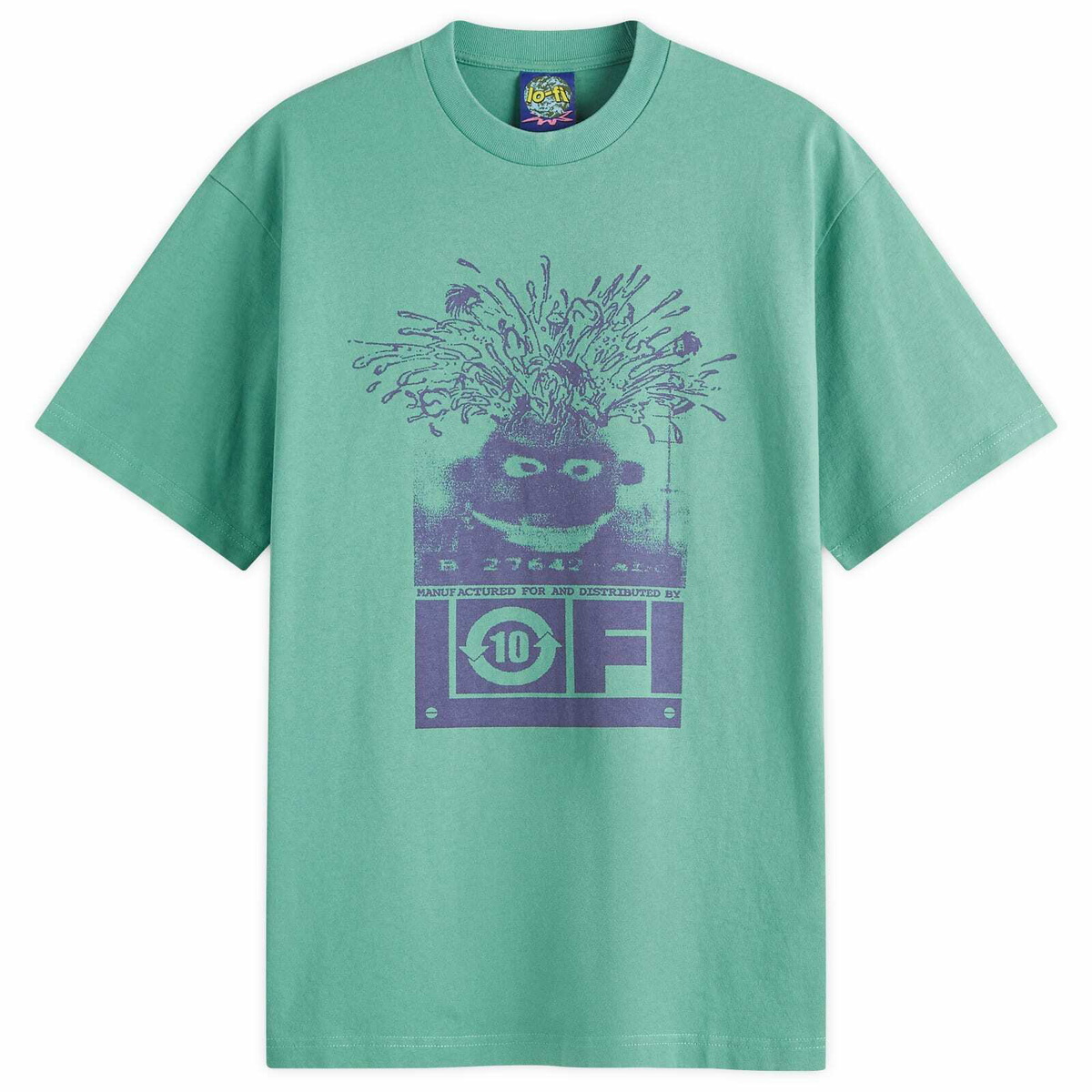 Lo-Fi Men's Grey Matter T-Shirt in Washed Seafoam