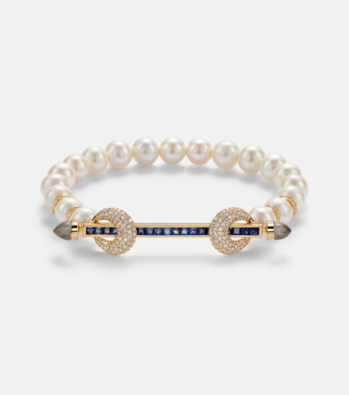 Ananya Chakra 18kt gold bracelet with gemstones