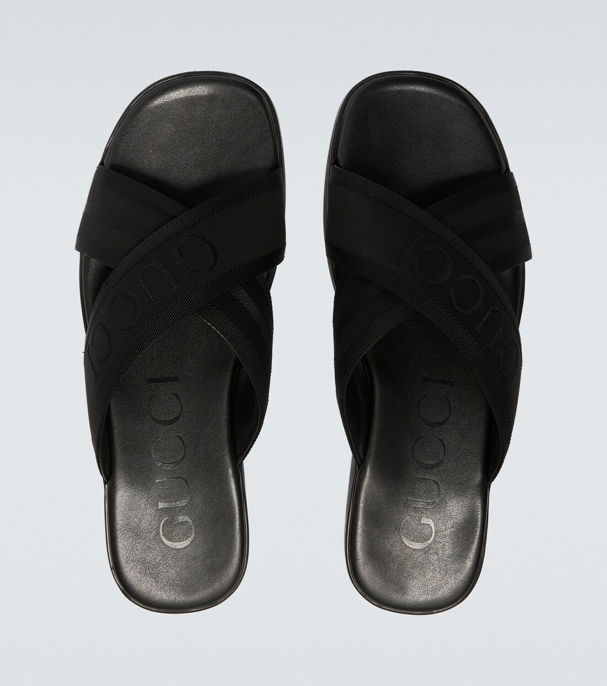 Gucci Logo jacquard sandals