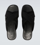 Gucci Logo jacquard sandals