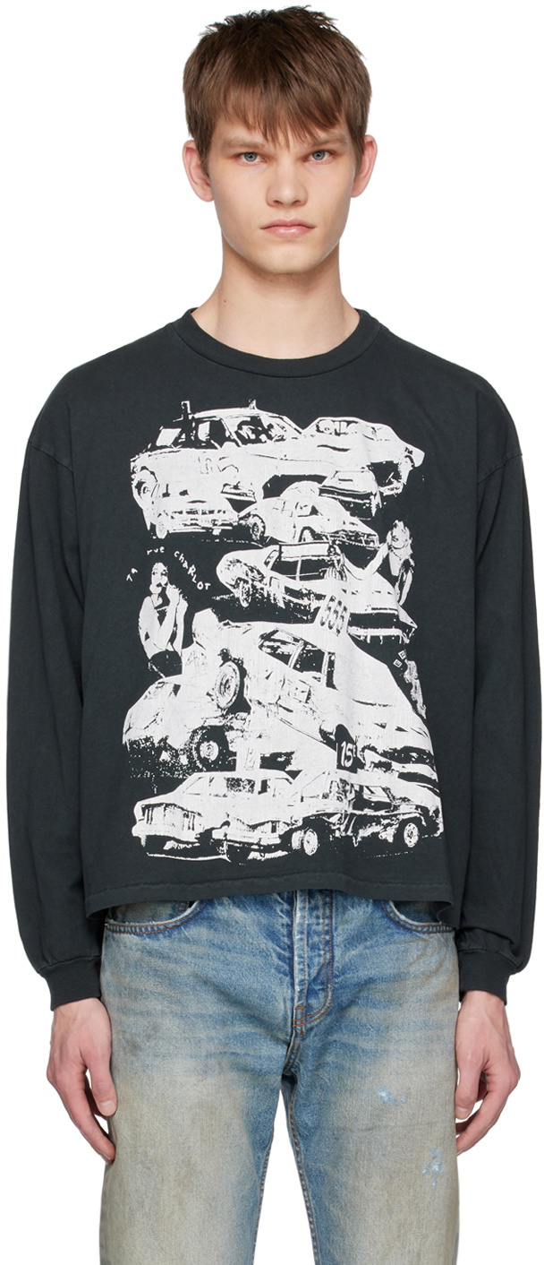 Enfants Riches Déprimés Black Printed Long Sleeve T-Shirt
