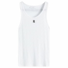 Paco Rabanne Women's Logo Ribbed Vest in White