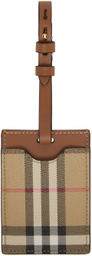 Burberry Beige Check Luggage Tag