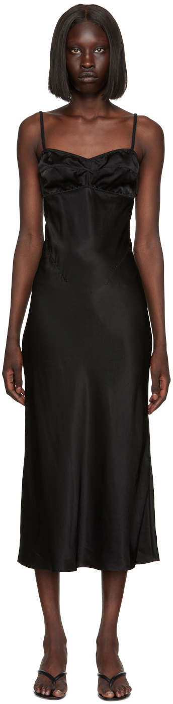 Anna October Black Waterlily Maxi Dress