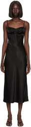 Anna October Black Waterlily Maxi Dress