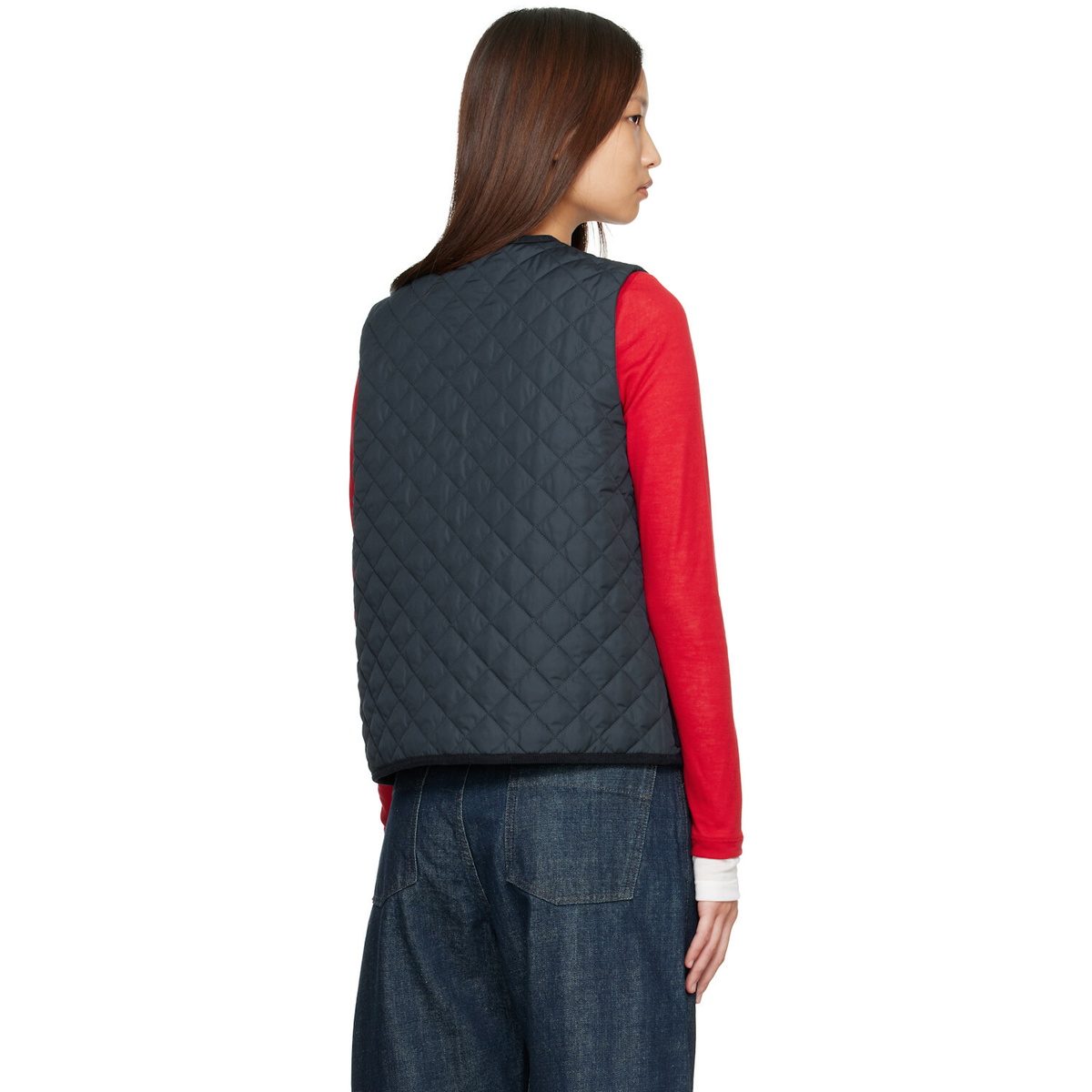 Barbour Navy Thulby Quilted Vest