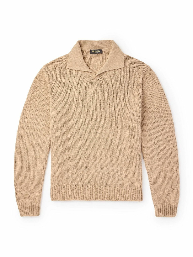 Photo: Loro Piana - Isola Bella Cotton Polo Shirt - Neutrals
