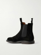 Common Projects - Waxed-Suede Chelsea Boots - Black