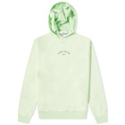 Stone Island Men's Marina Plated Dyed Popover Hoody in Light Green