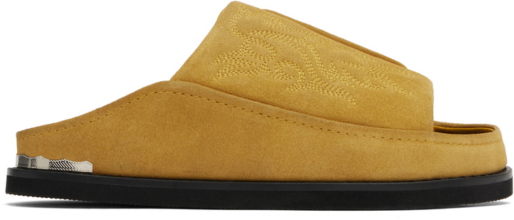 Photo: Toga Virilis Tan Embroidered Sandals