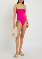 Melissa Odabash Latina Strapless Swimsuit Pink