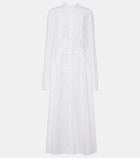 Jil Sander Pleated cotton shirt dress