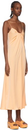 Rosetta Getty Orange Polyester Midi Dress