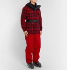 Moncler Genius - 3 Moncler Grenoble Stowe Checked Virgin Wool Hooded Down Ski Jacket - Men - Red