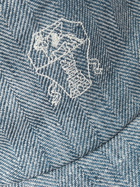Brunello Cucinelli - Logo-Embroidered Linen Baseball Cap - Blue
