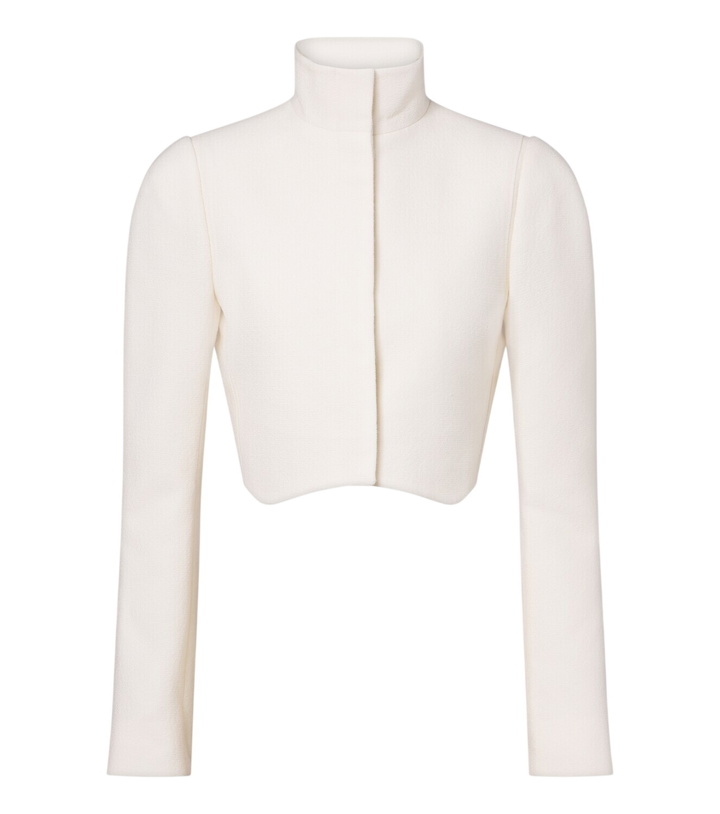 Photo: Alaïa Cropped wool crêpe jacket