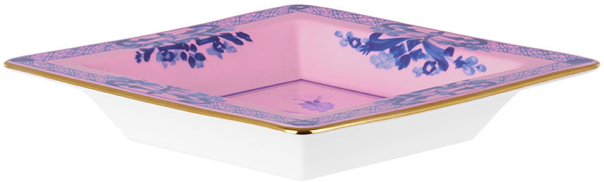 Ginori 1735 Pink Oriente Italiano Square Change Tray