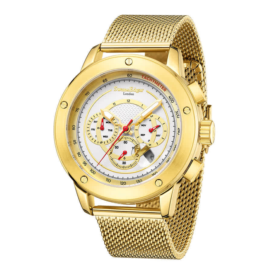 Swan & Edgar Bolt Racer Automatic White Dial Mens Watch SE1632