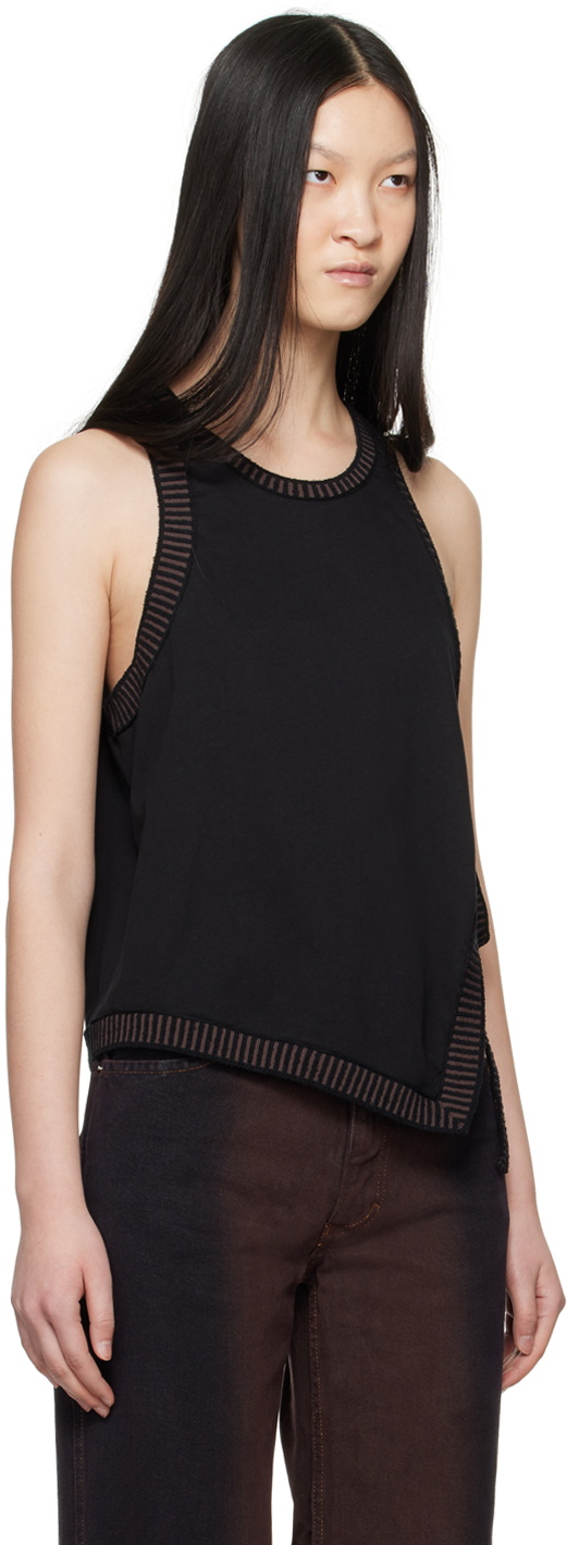 Eckhaus Latta Black Edge Tank Top