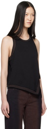 Eckhaus Latta Black Edge Tank Top