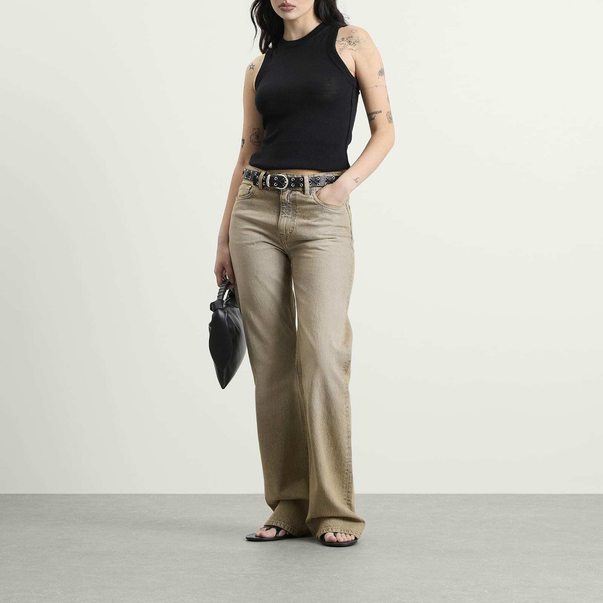Our Legacy Women's Boot Cut Jeans in Wolfpack Wash