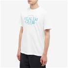 Sporty & Rich Men's SR Health Club T-Shirt in White/Royal Blue
