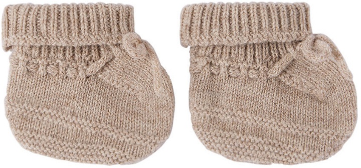 Photo: Bonpoint Baby Taupe Cashmere Telse Pre-Walkers