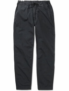 OrSlow - New Yorker Tapered Cotton Drawstring Trousers - Gray