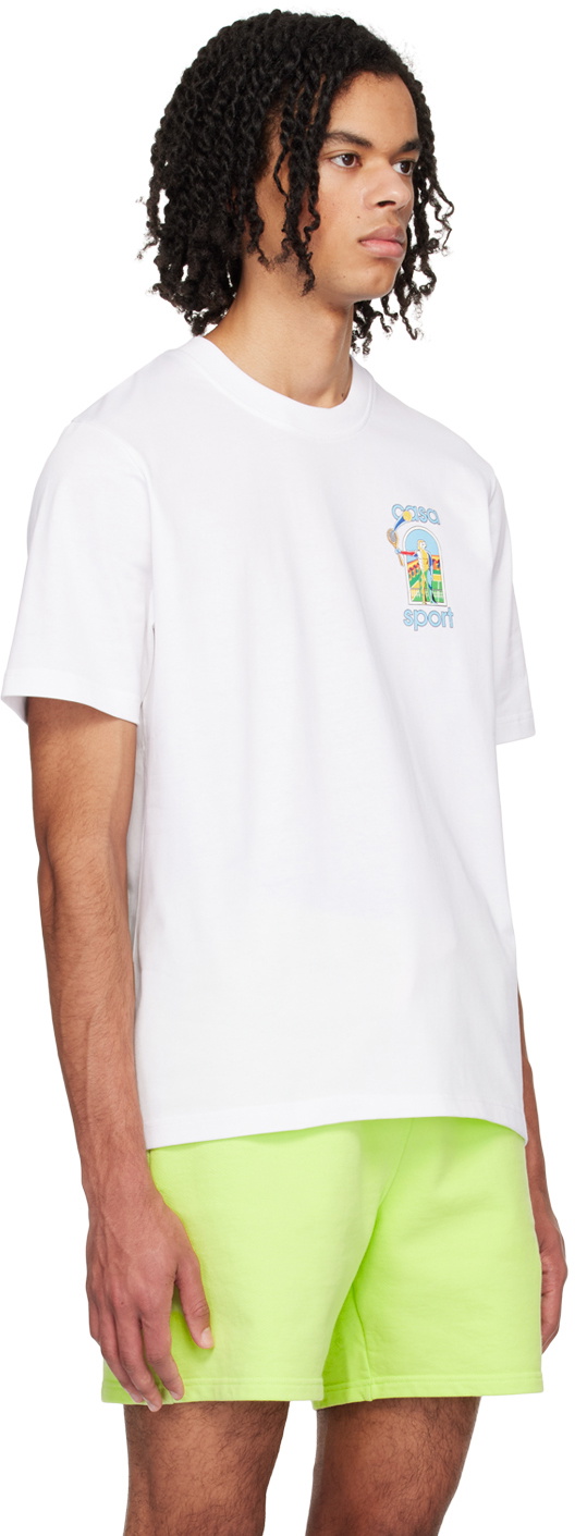Casablanca White 'Le Jeu Coloré' T-shirt Casablanca