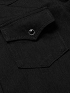 SAINT LAURENT - Slim-Fit Denim Western Shirt - Black