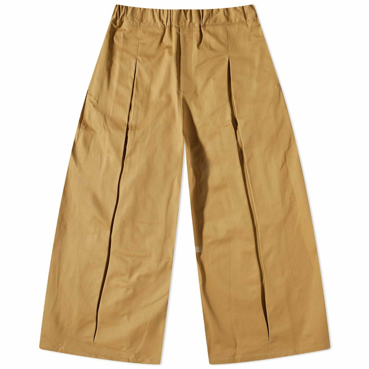 Photo: Sage Nation Men's Box Pleat Elasticated Trousers in Sand