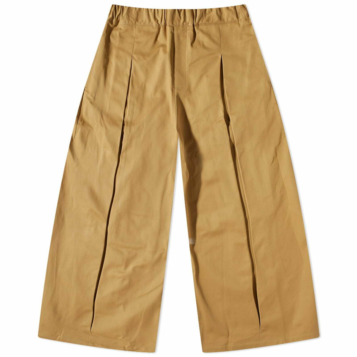 Sage Nation Men's Box Pleat Elasticated Trousers in Sand SAGE NATION