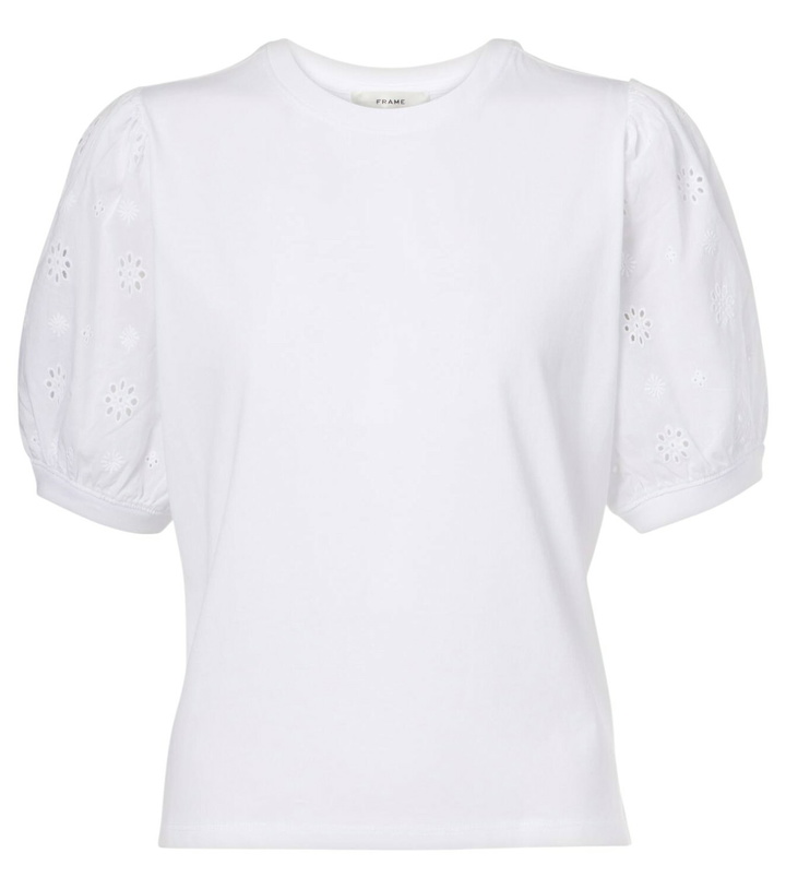 Photo: Frame The Lace cotton T-shirt
