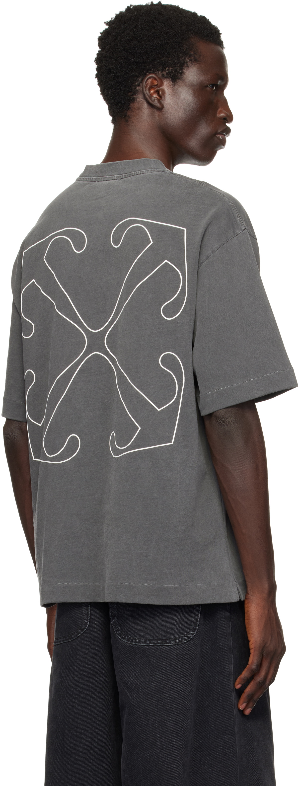 Off-White Black Outline Arrow Skate T-shirt Off-White