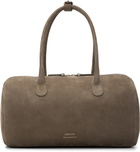 Loulou de Saison Taupe CLAUS Cylindric Leather Bag
