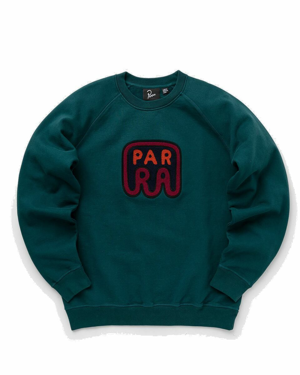 Photo: By Parra Fast Food Logo Crew Neck Sweatshirt Green - Mens - Sweatshirts